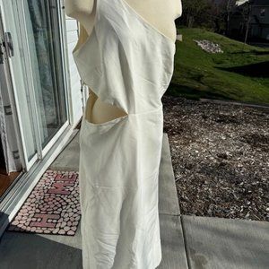 Bardot Jenna One-Shoulder Cutout Midi Cocktail Dress Size 12